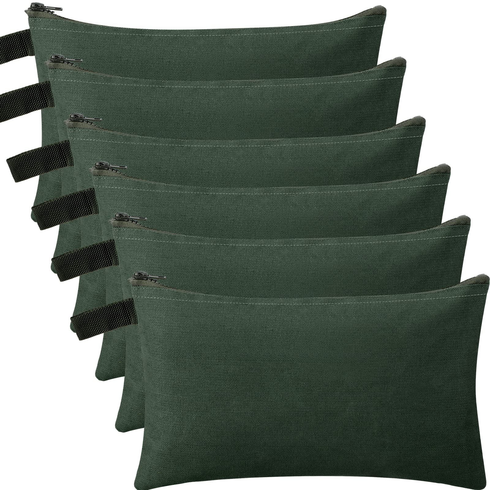 Army green canvas tool bag set