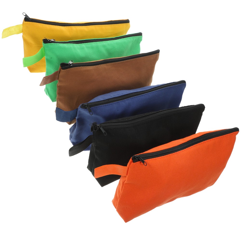 6Pcs Closure Tool Storage Pouch Zipper Bag Case for Organizing Tools Accessories