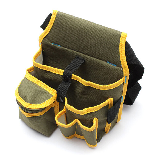 Electrician Waist Pocket Belt Tool Pouch Bag Canvas Hardware Toolkit Holder Bag