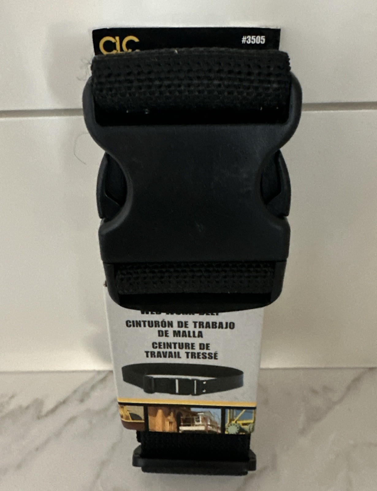 CLC 3505 29″- 46″ Black Web Work Belt w/Quick Release Buckle