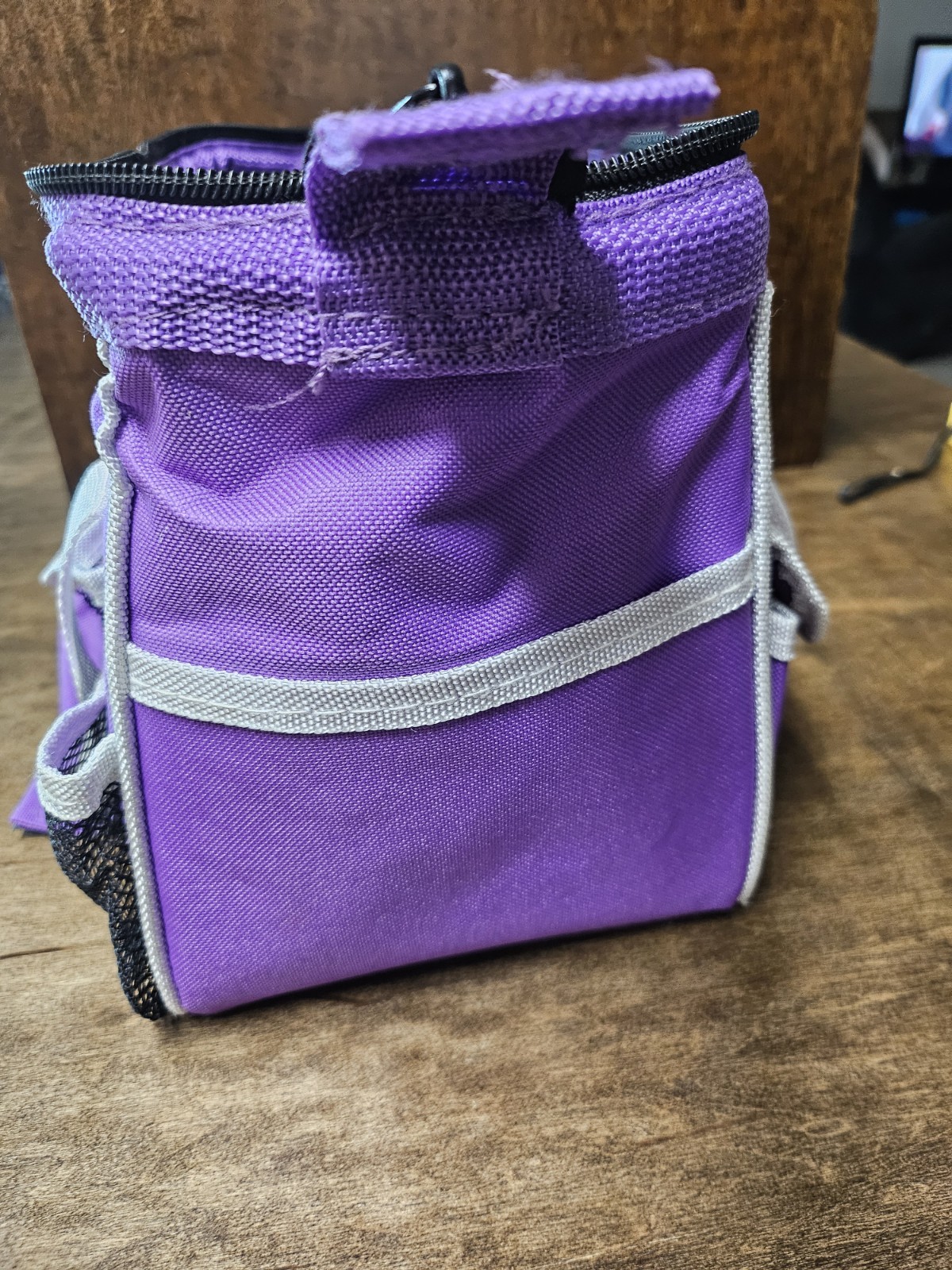 Hyper Tough Tool Bag Purple with White trim Storage Travel Carry Case 12 pocket