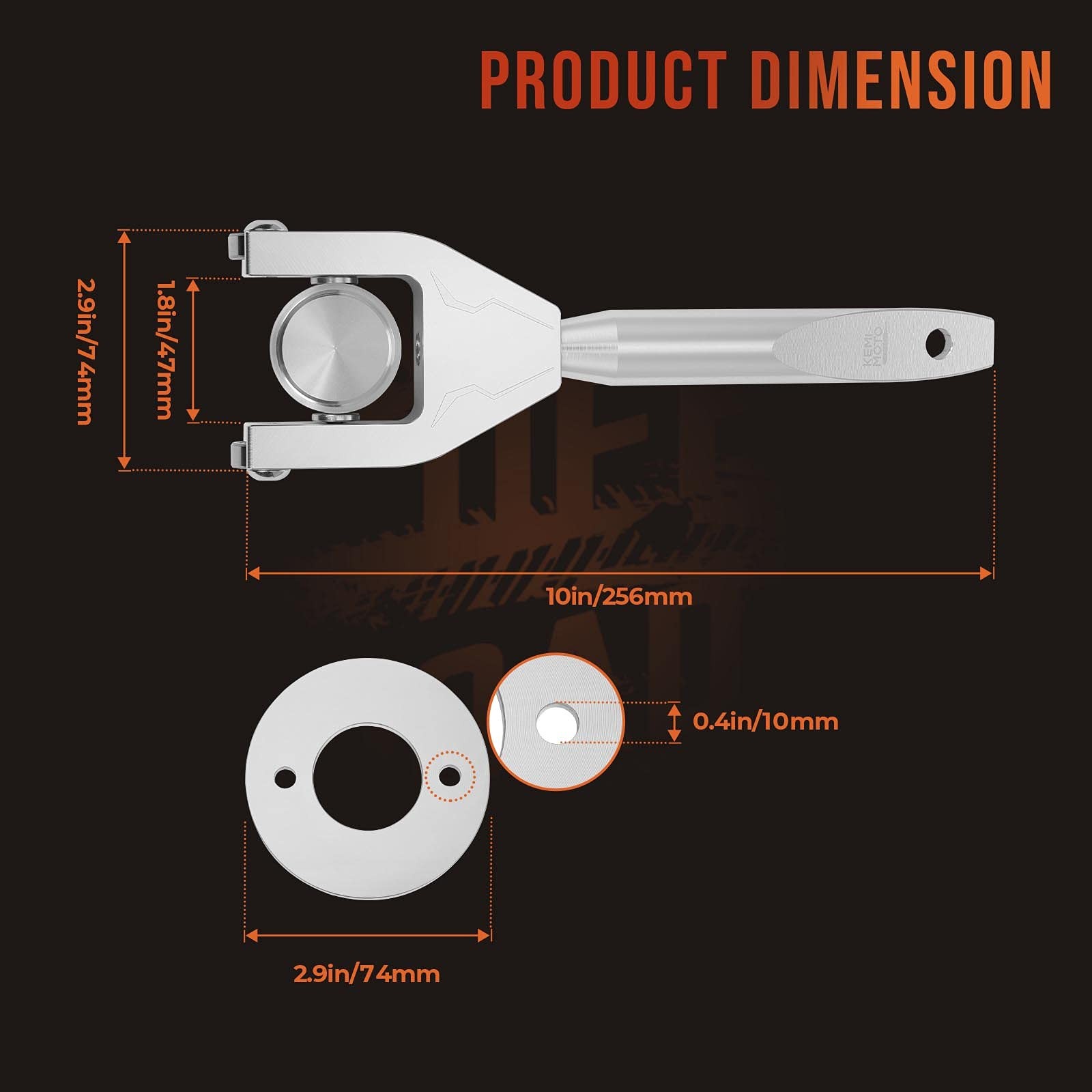 KEMIMOTO X3 Belt Changing Tool Compatible with Can am Maverick Silver, Silver