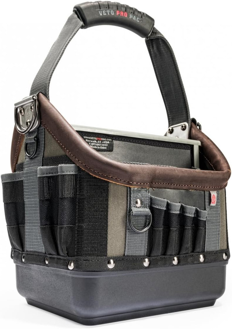 Veto Pro Pac Tech OT-MC Open Top Tool Bag | 28 Pockets | Waterproof Base