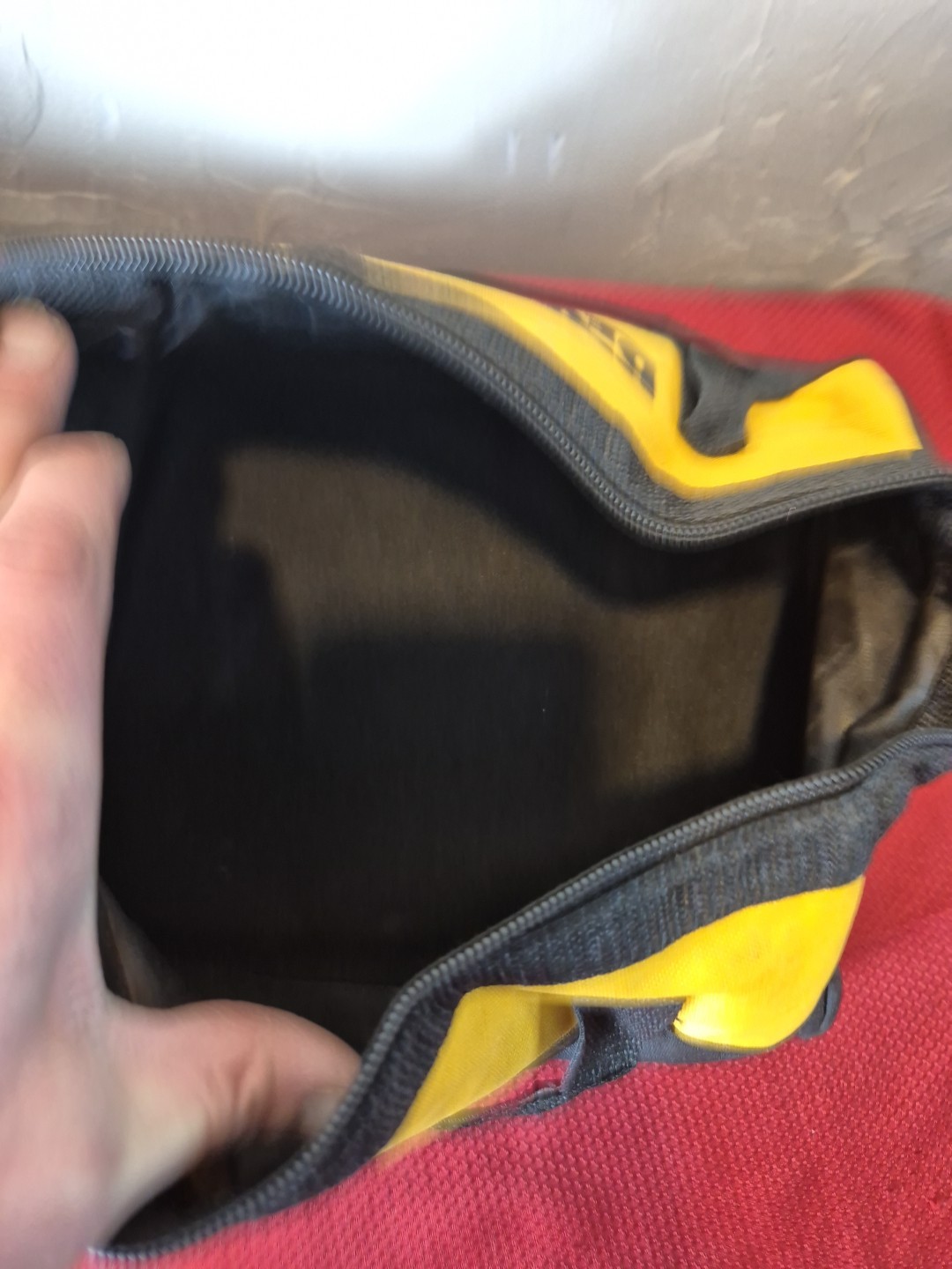 Dewalt Yellow And Black Zipper Bag