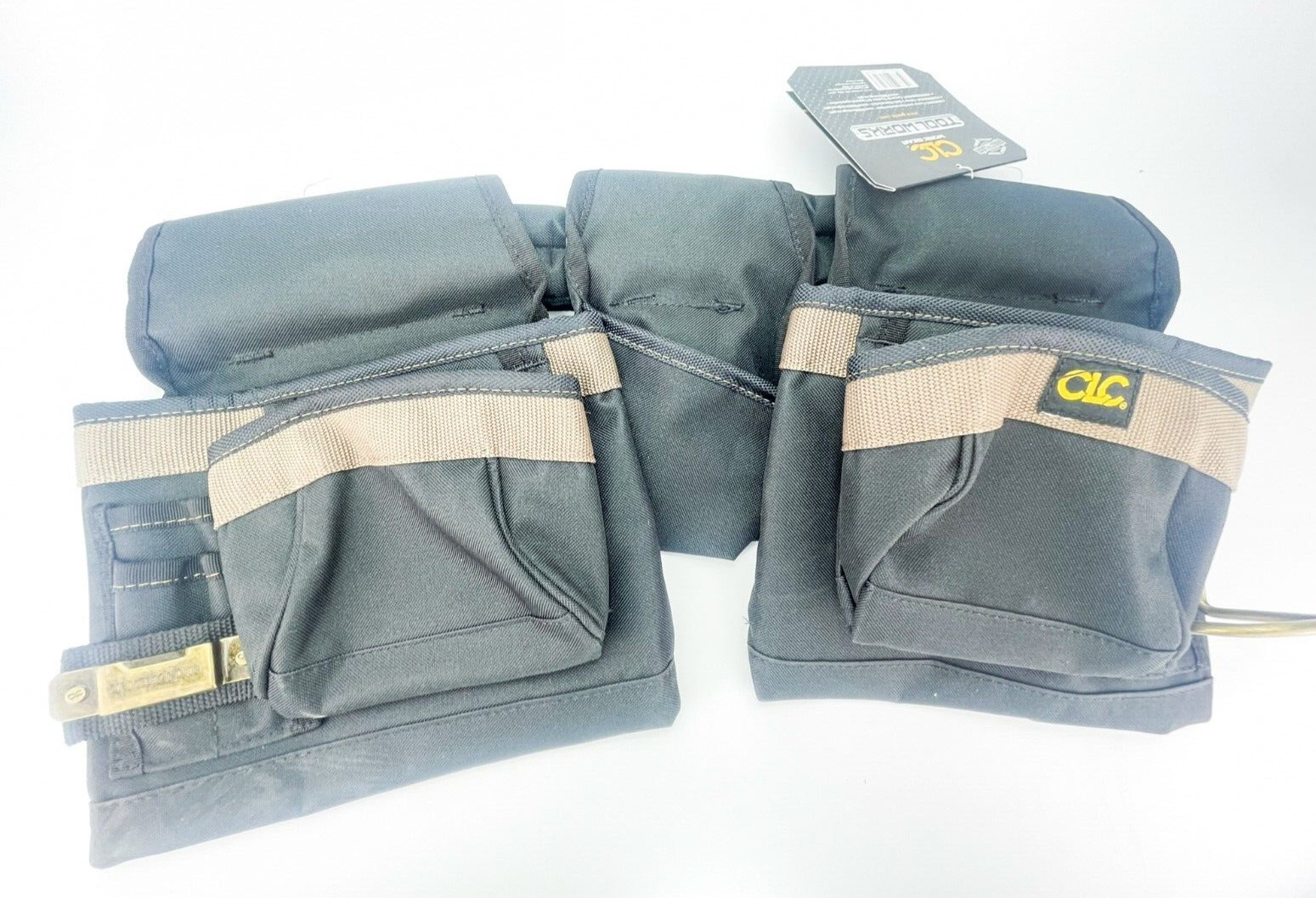 CLC 11 Pocket Heavy Duty Carpenters Pouch Tool Belt 19″X 8″ H Black 29″ thru 46″