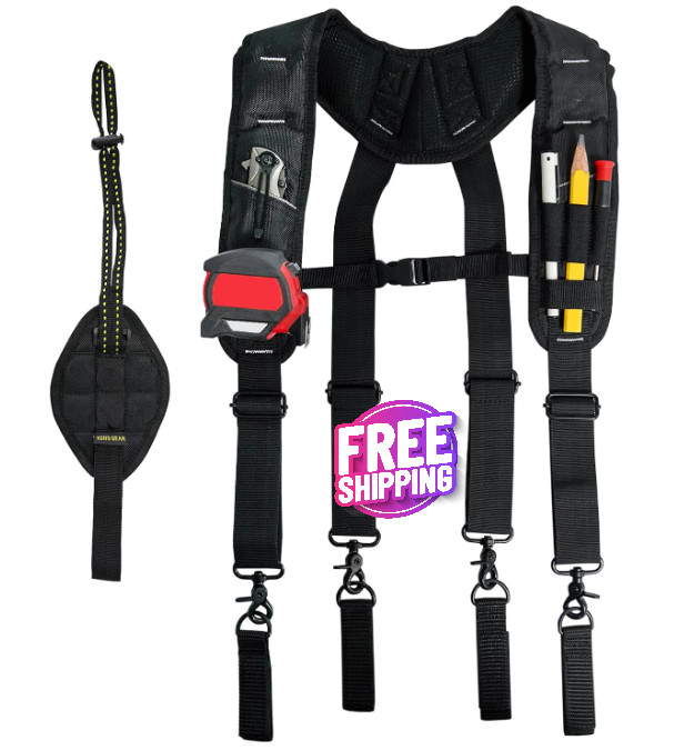 Tirantes Para Hombre De Trabajo Cinturones Cinturon Herramientas Arnes Acolchado