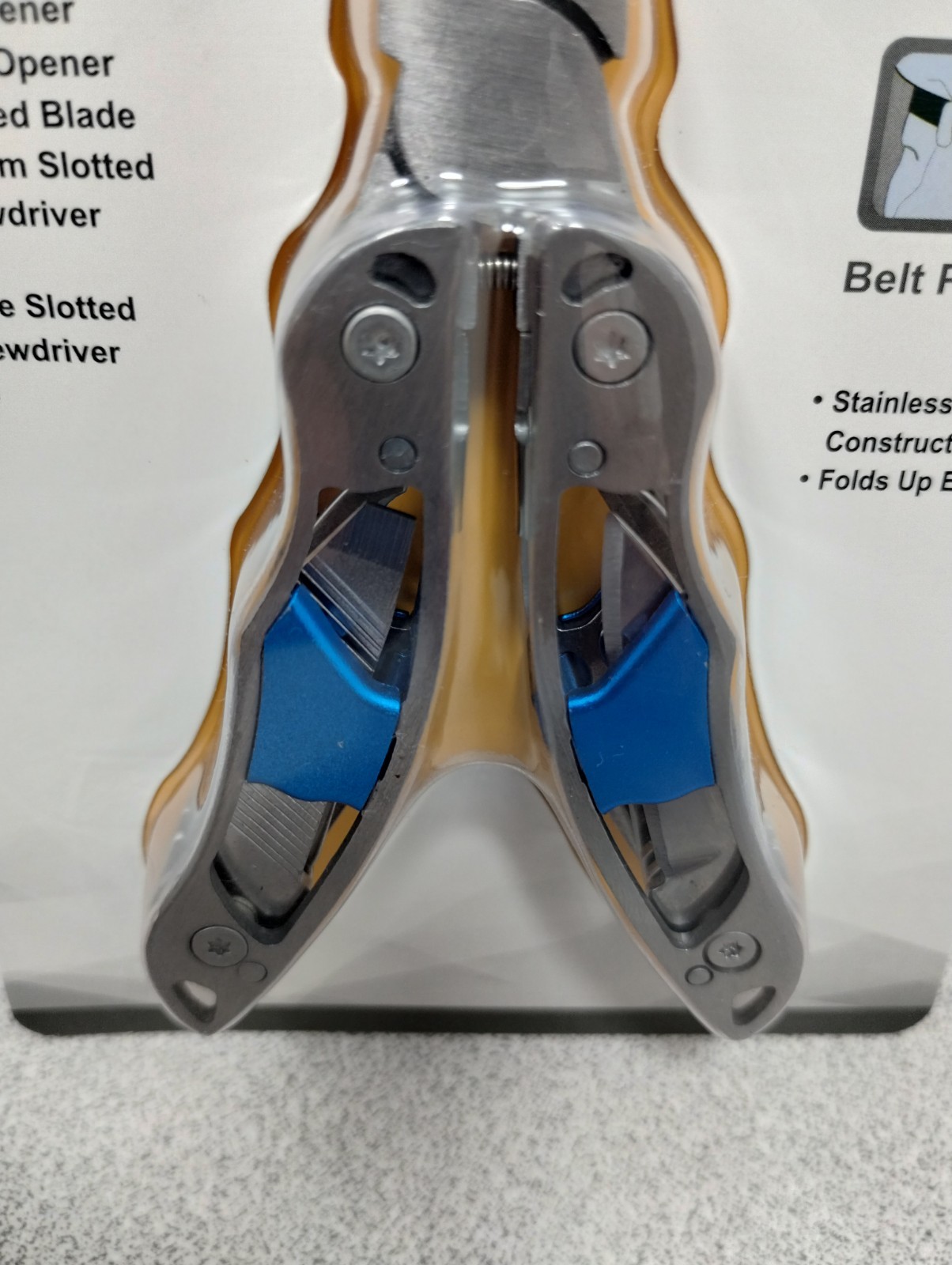 Multi Micro Hand Tool 13 In 1 With Belt Pouch New In Pack Blue Handles.