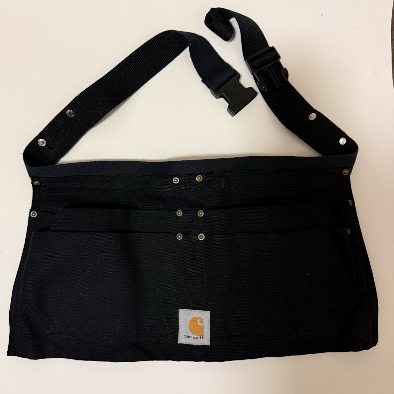 Carhartt Half Apron L-XL Black Firm Duck Half Tool Belt Pouch AM0009-M A09 BLK