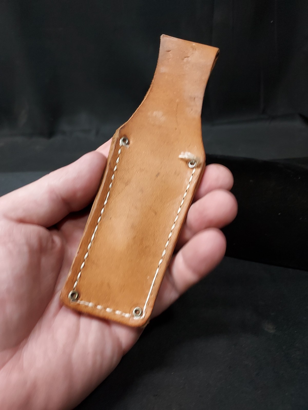 Nicholas M3961 Utility Knife Holster Belt Sheath Top Grain Leather 7.5″ MADE USA