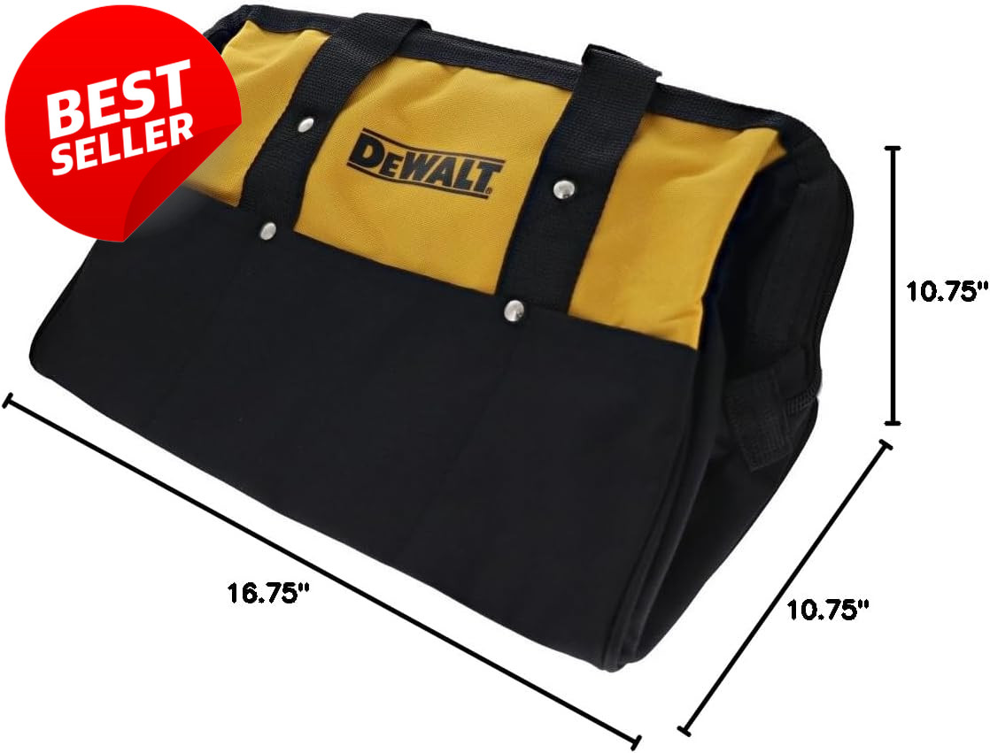 15″ Medium Heavy Duty Contractor Tool Bag 629053-00 Zippered Storage Tote – US