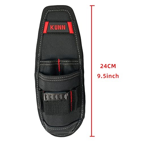 Construction Tool Holder Small Electrician’s Tool Pouch for Tool Red-1 Pack