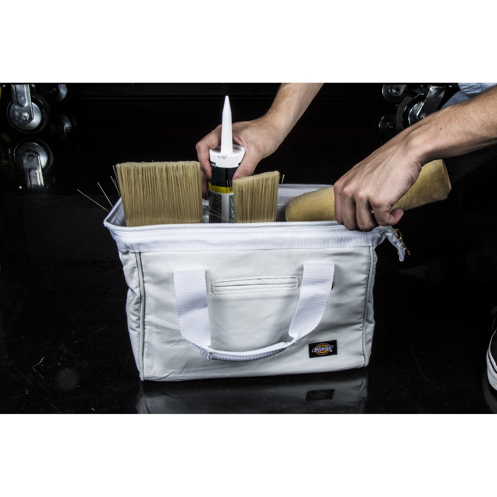 Work Tote Tool Bag 12 inch Job Sack White Dickies 57043