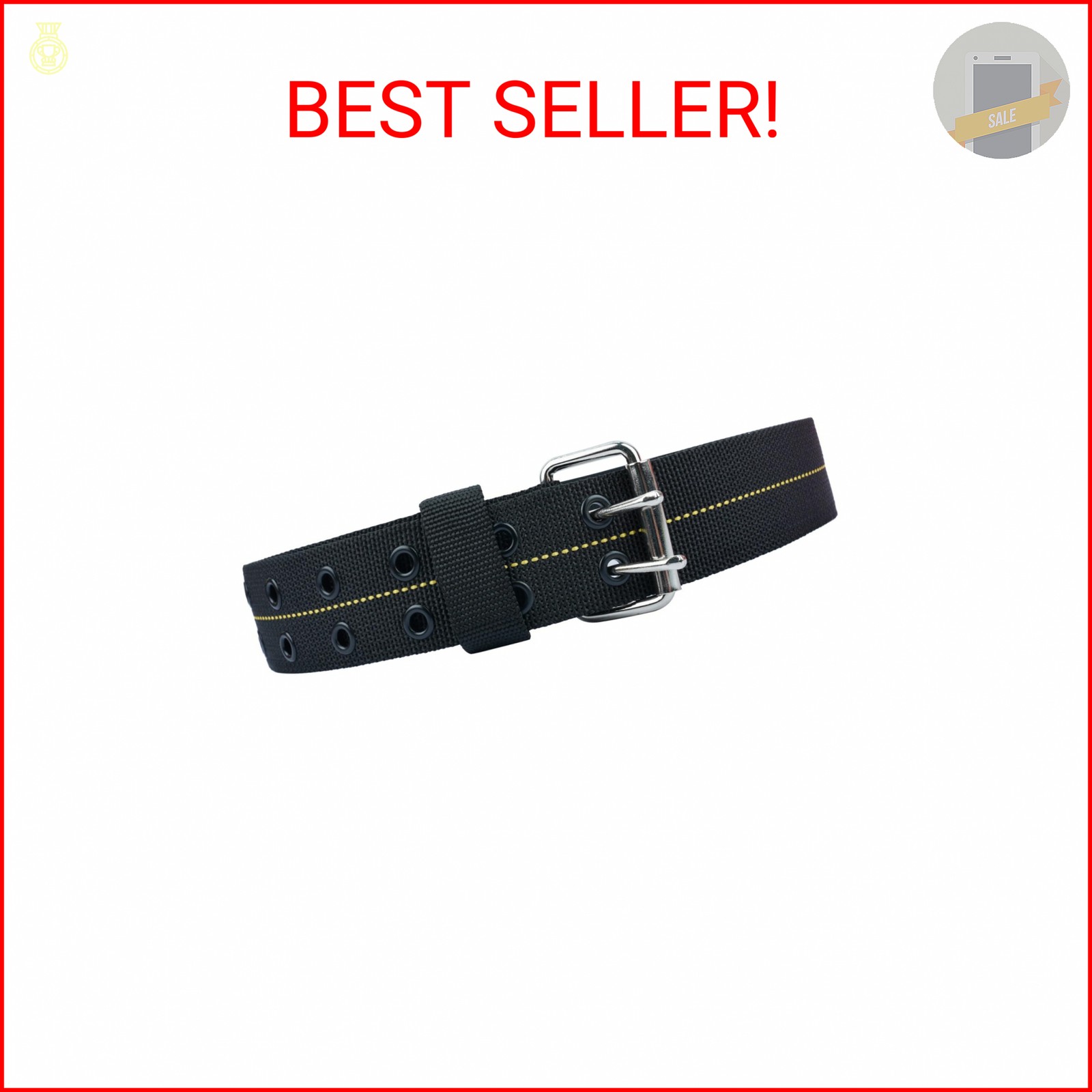 Zeluga 20-202 2in. Adjustable Heavy Duty Tool Belt, Black