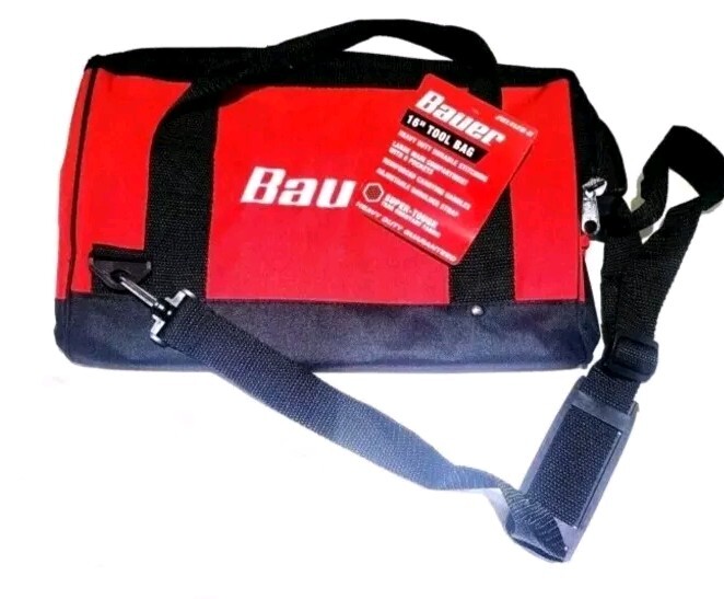 BAUER 16″ Tool Bag with Adjustable Shoulder Strap