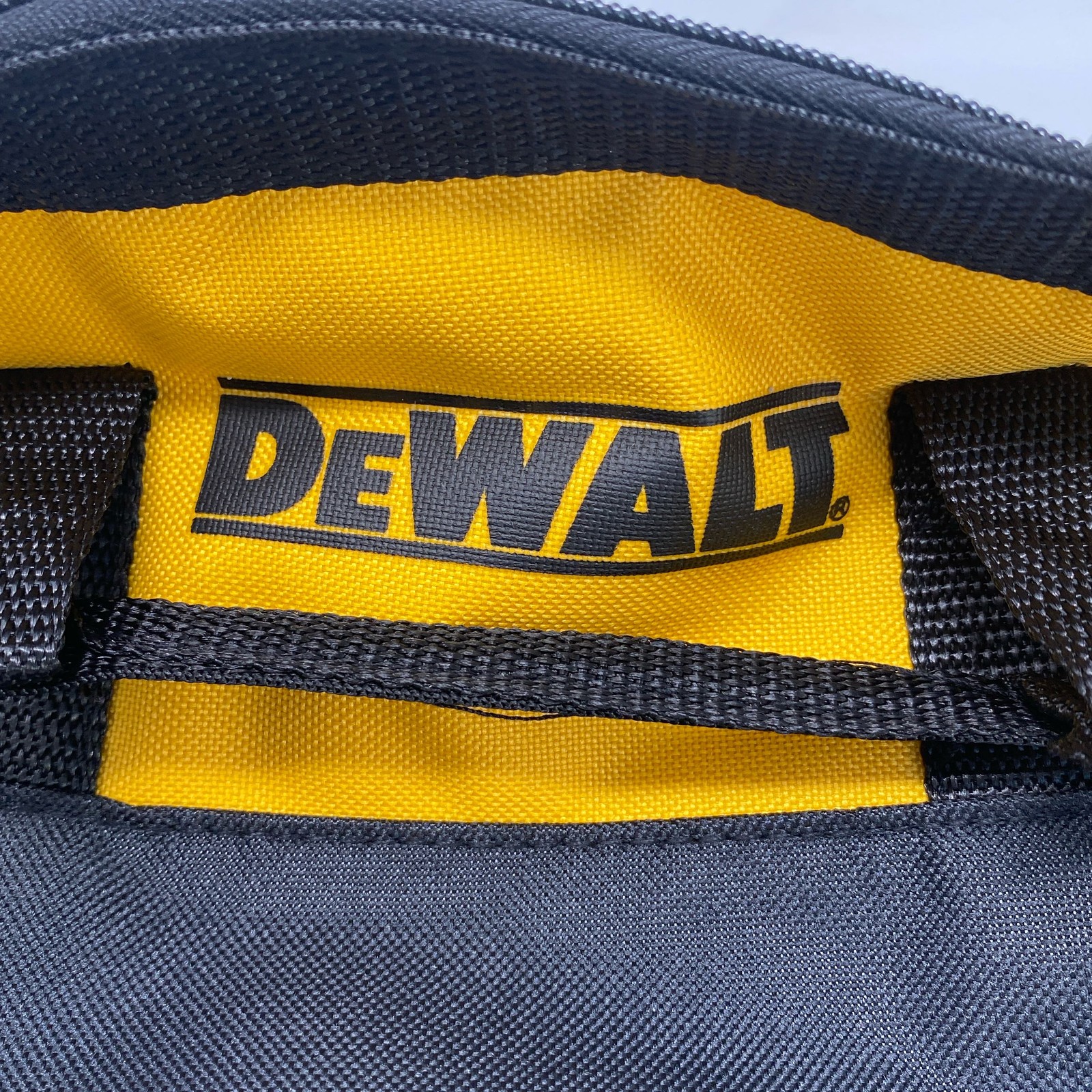 DEWALT 12″ Soft Mini Contractor Tool Bag – Black/Yellow