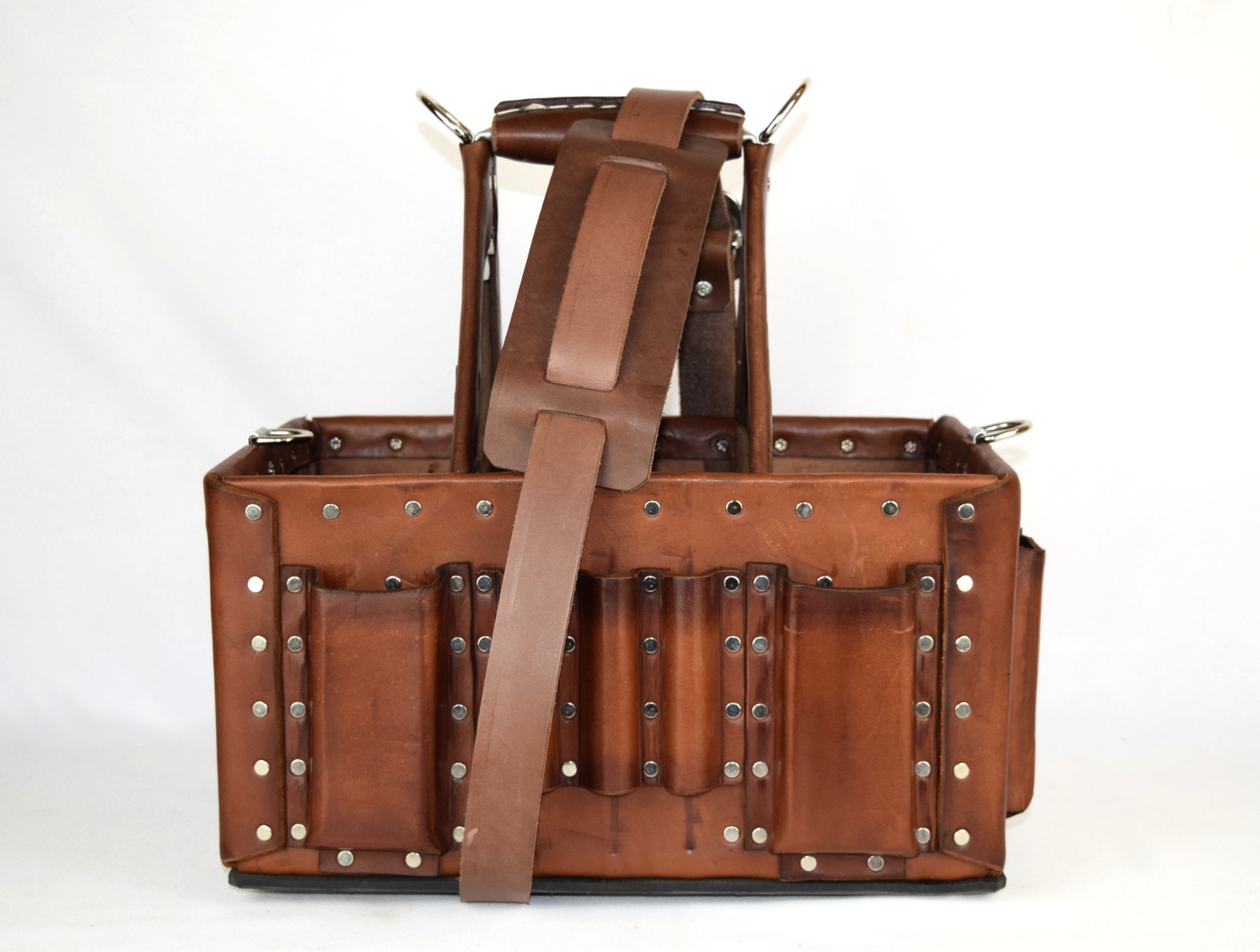 Electrician Leather Tool Bag Tuff-Tote Journeyman’s Stronghold tote 9X14-RNP