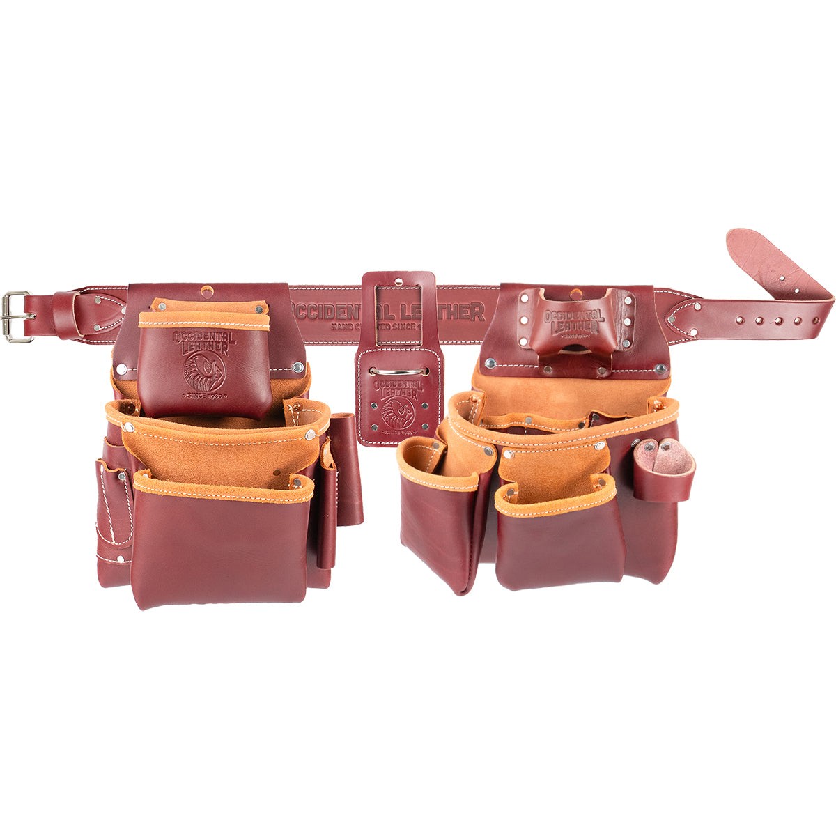 Occidental Leather 5080DBSM Small Pro Framer Tool Belt Set Double Outer Bag