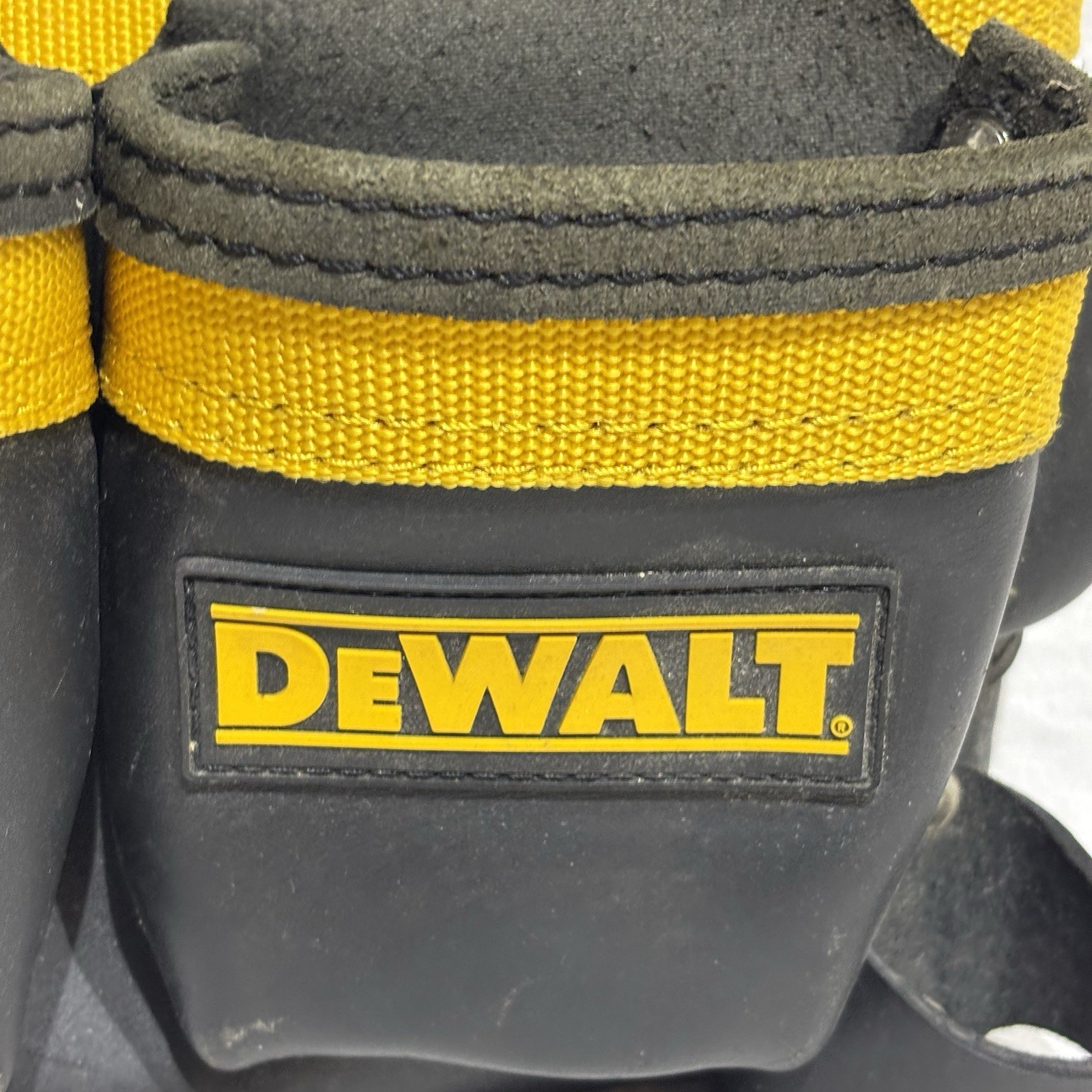 Dewalt Leather Tool Rig Heavy Duty Multi Pocket Tool Pouch Construction Belt