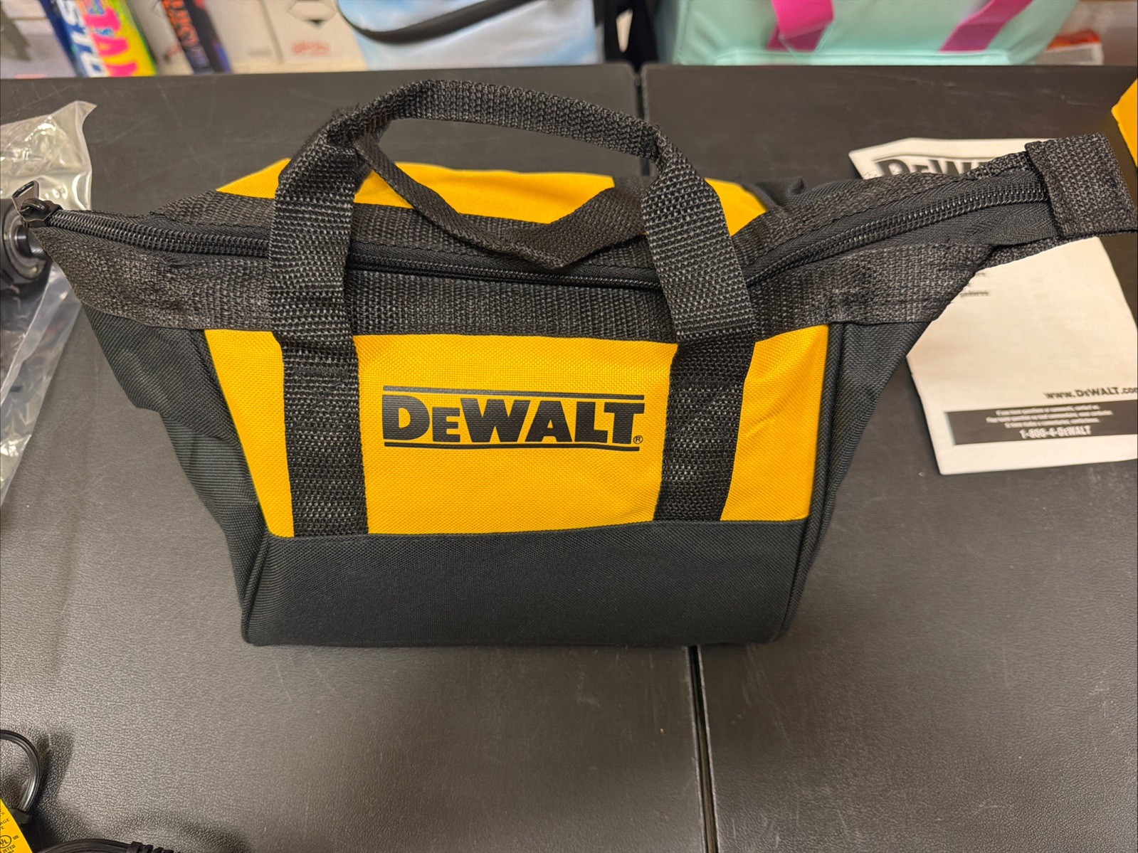 NEW GENUINE OEM Dewalt 9” Heavy Duty Nylon Tool Bag 9” x 9” x 8”