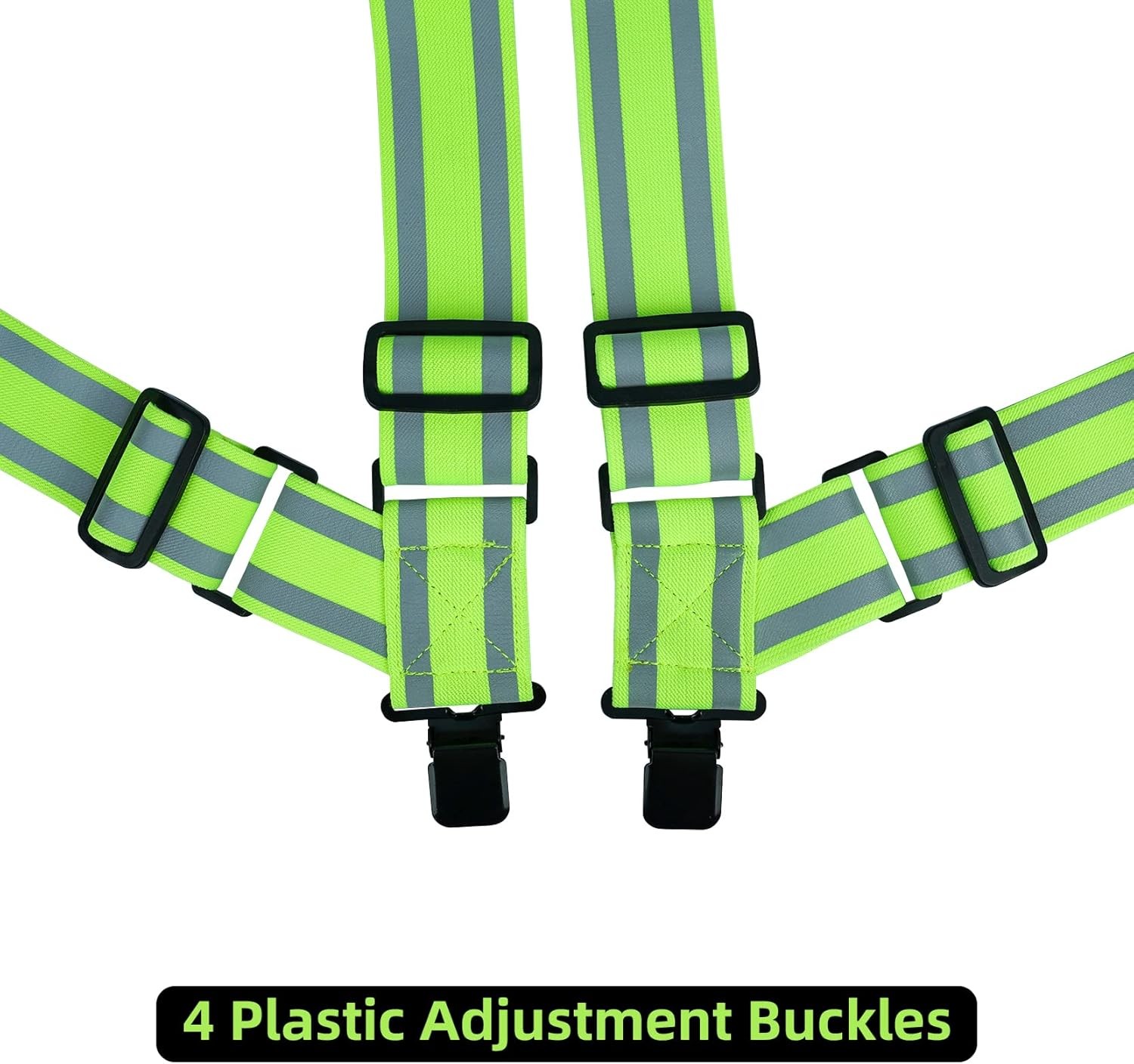 KUNN Safety Suspenders Reflective Mens Side-Clips Suspender 2 One Size, Sc001