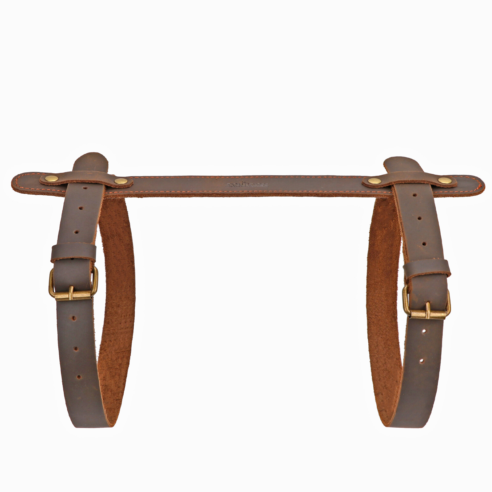 TOURBON Leather Picnic/Motorcycle Blanket Carry Handle Belt Bedroll Strap Adjust