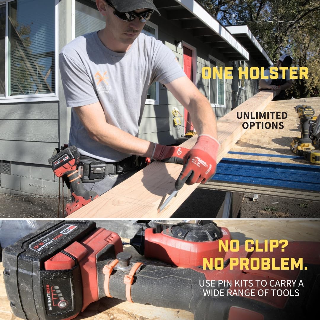 Universal Tool Holster Gravity Lock Clip Belt Holder for Drills Impacts