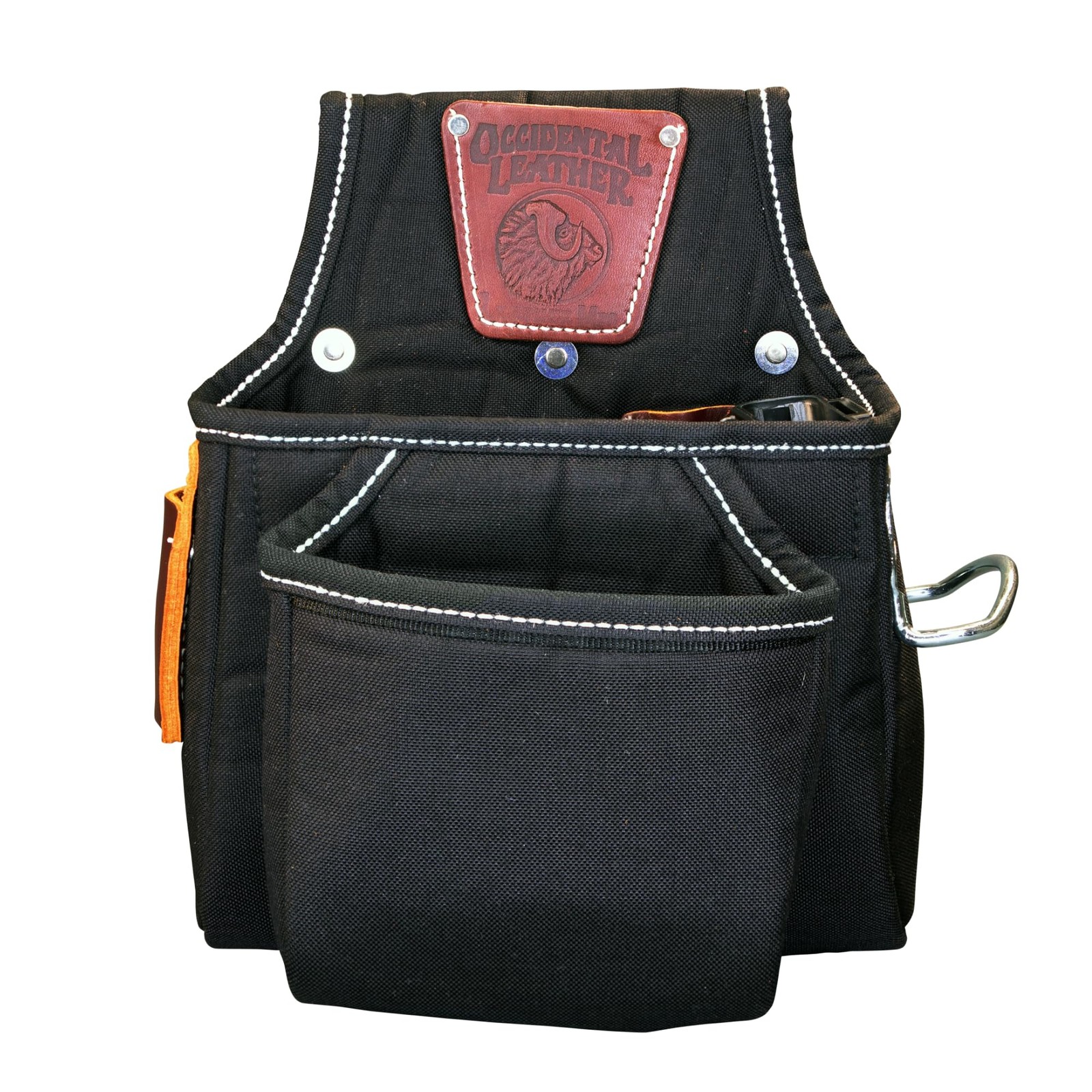 Occidental Leather OxyFinisher Tool Bag – 12 Pockets & Right Hand, Black