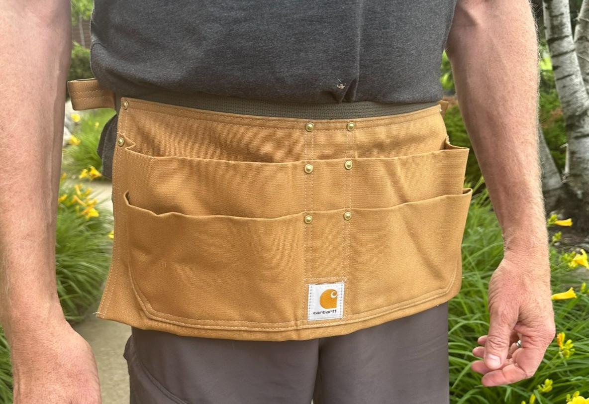 Carhartt Size L/XL Duck Canvas Waist Apron Adjustable Tool Utility Belt Durable