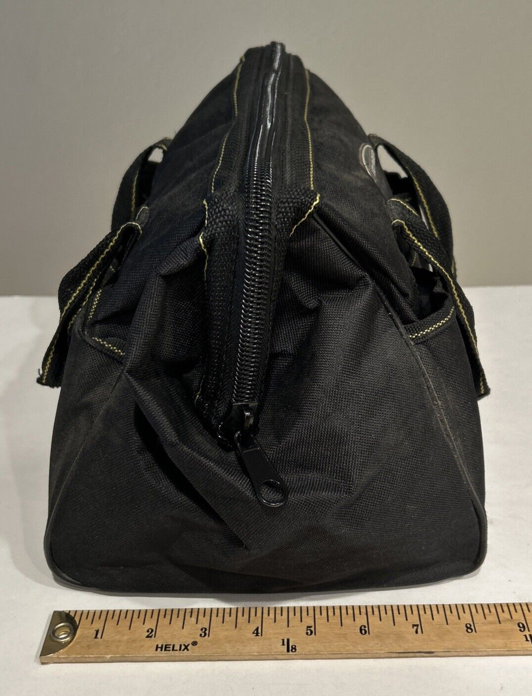 Voyager 12” Portable Tool Bag HANDY SIZE 15 Inside & 6 Outside Pockets BLACK ZIP