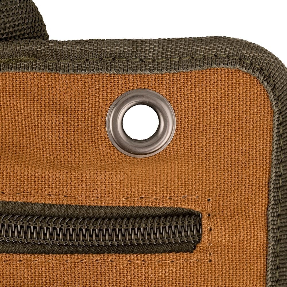Versatile Tool Organizer in Brown Duckwear Canvas – Quick Release and 6 Pockets
