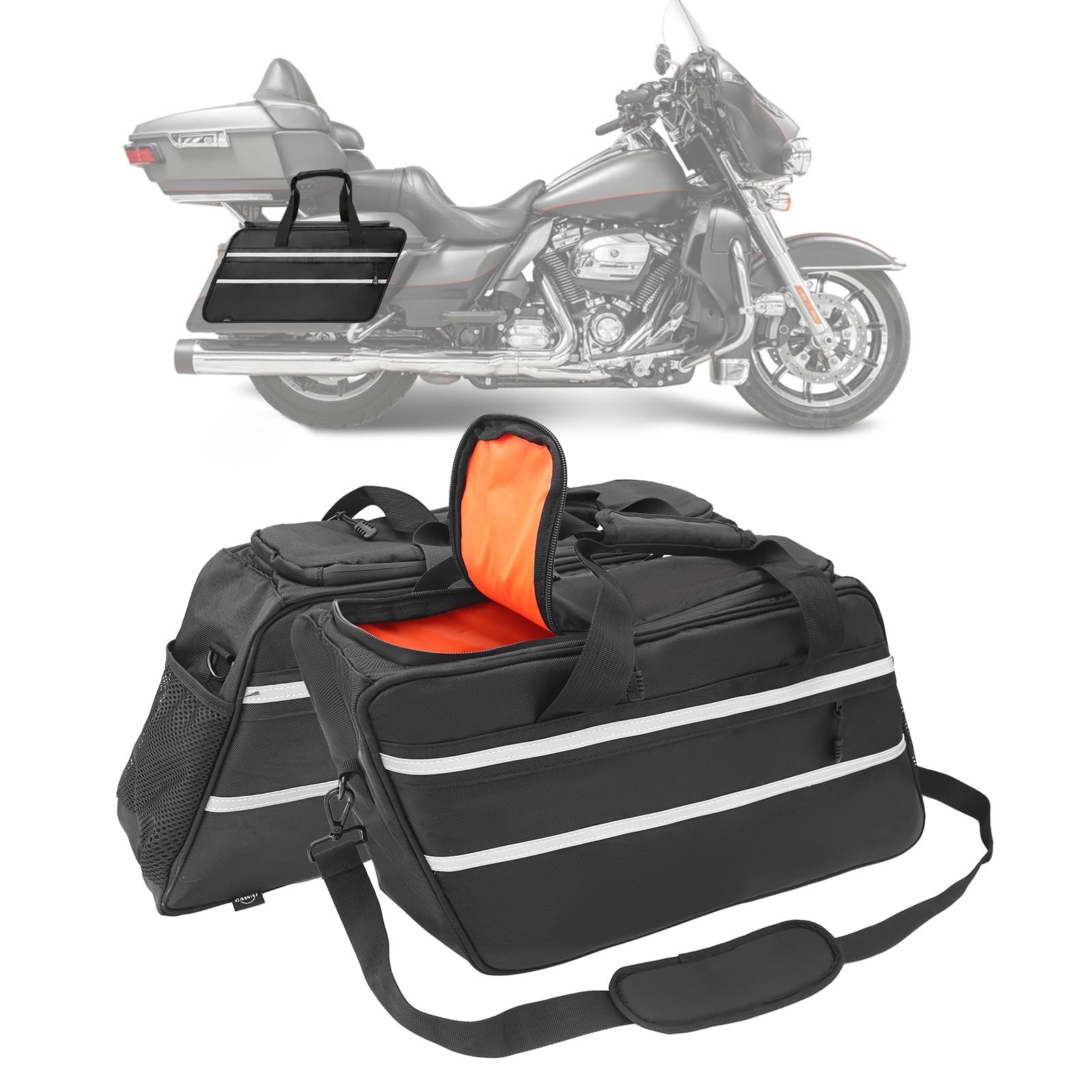 Waterproof 32L Motorcycle Saddlebag Liner Insert for Touring Models 19932023