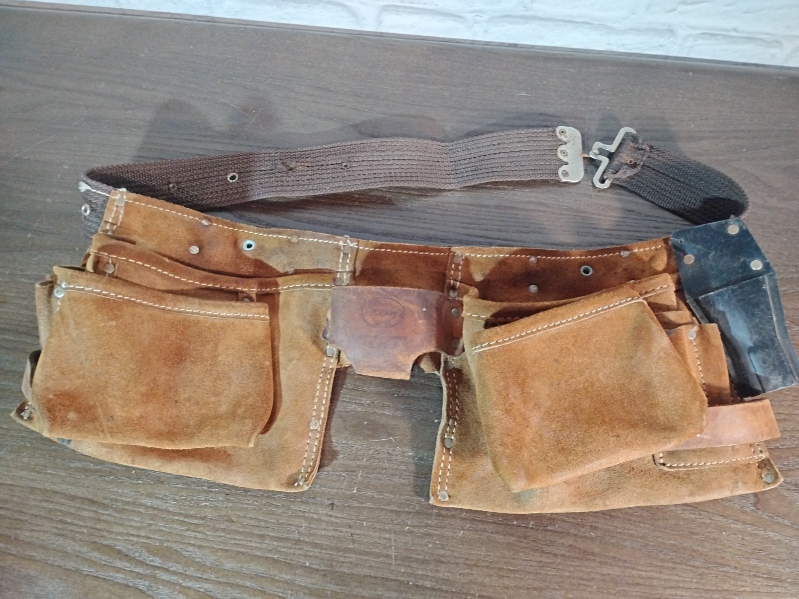 Nicholas Heavy Split Cowhide No. 490X Tool Belt – USA Vintage Carpenter’s Belt