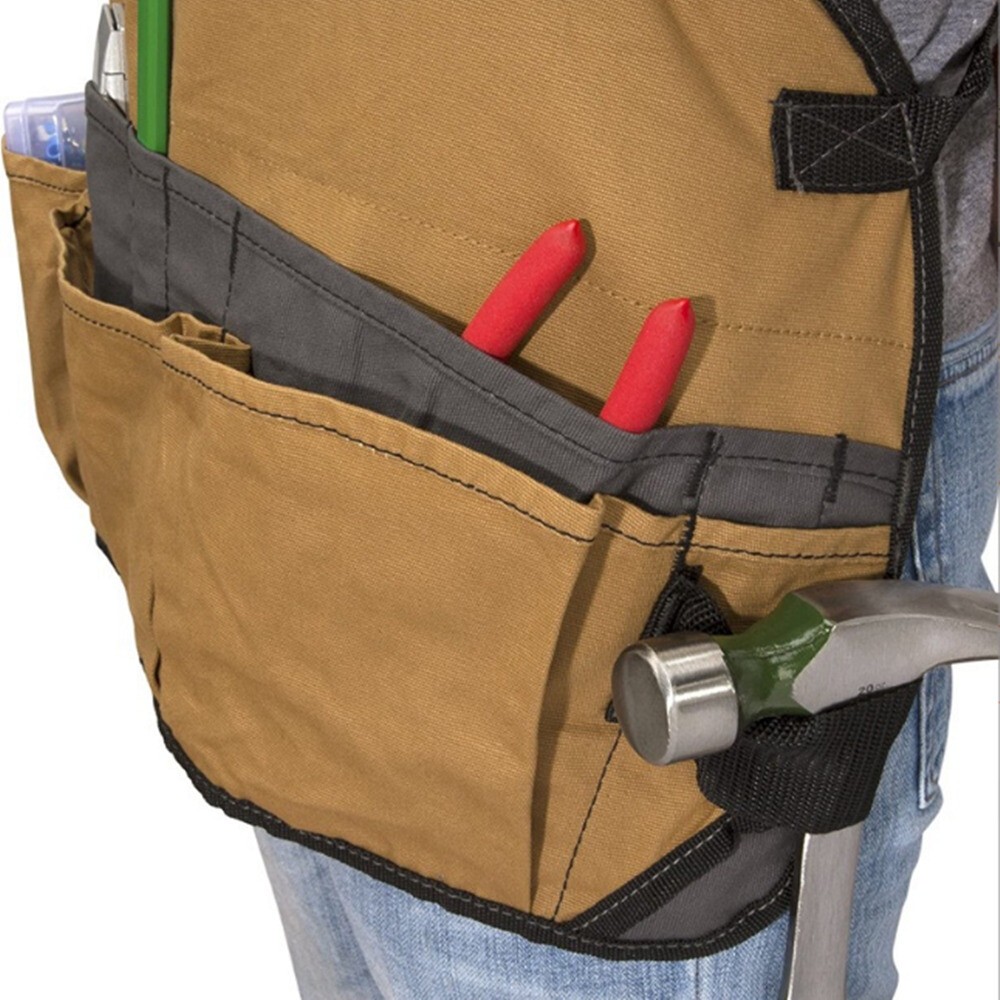 16Pocket Adjustable Durable Polyester Tool Woodworking Apron Gardening Carpenter