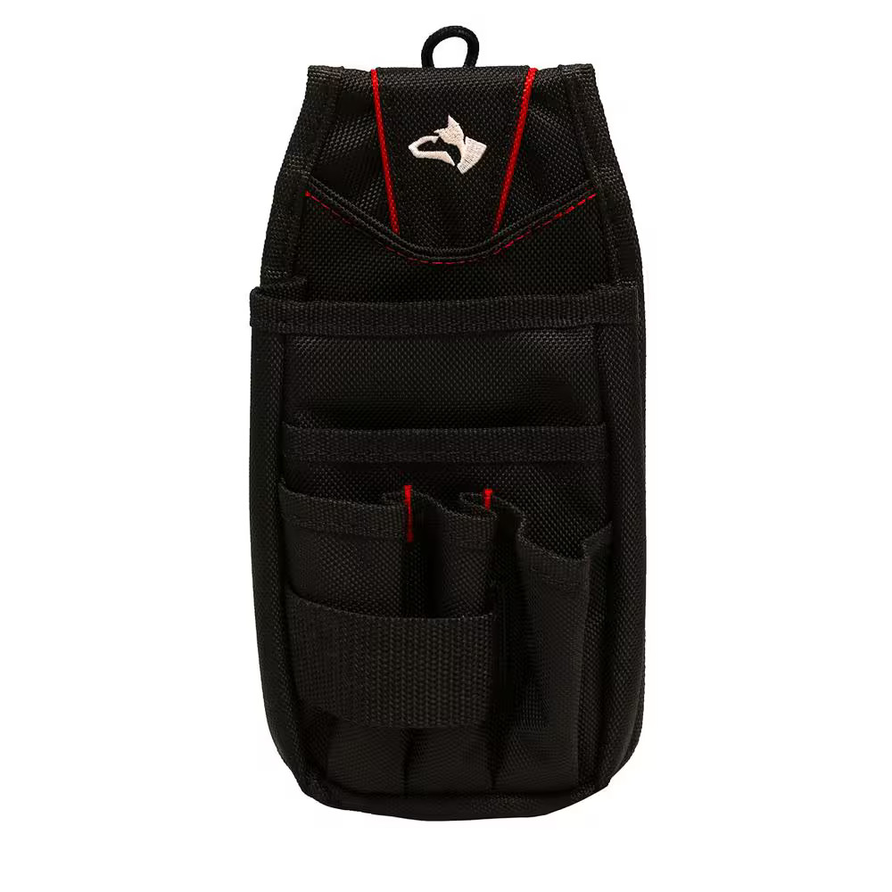 7-Pocket Black Utility Tool Pouch