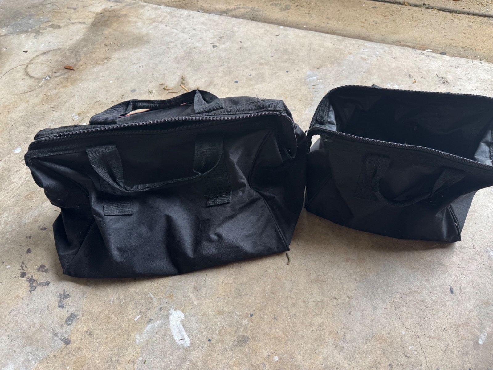 Craftsman 13″ Large Mouth Tool Bag – Black/Red and small tool bag