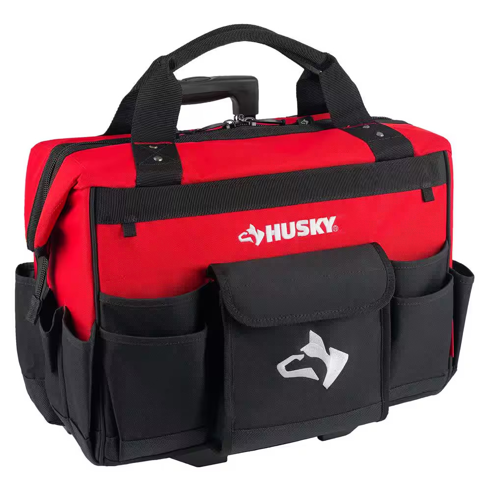 Husky 18 in. 18 Pocket Rolling Tool Bag NEW