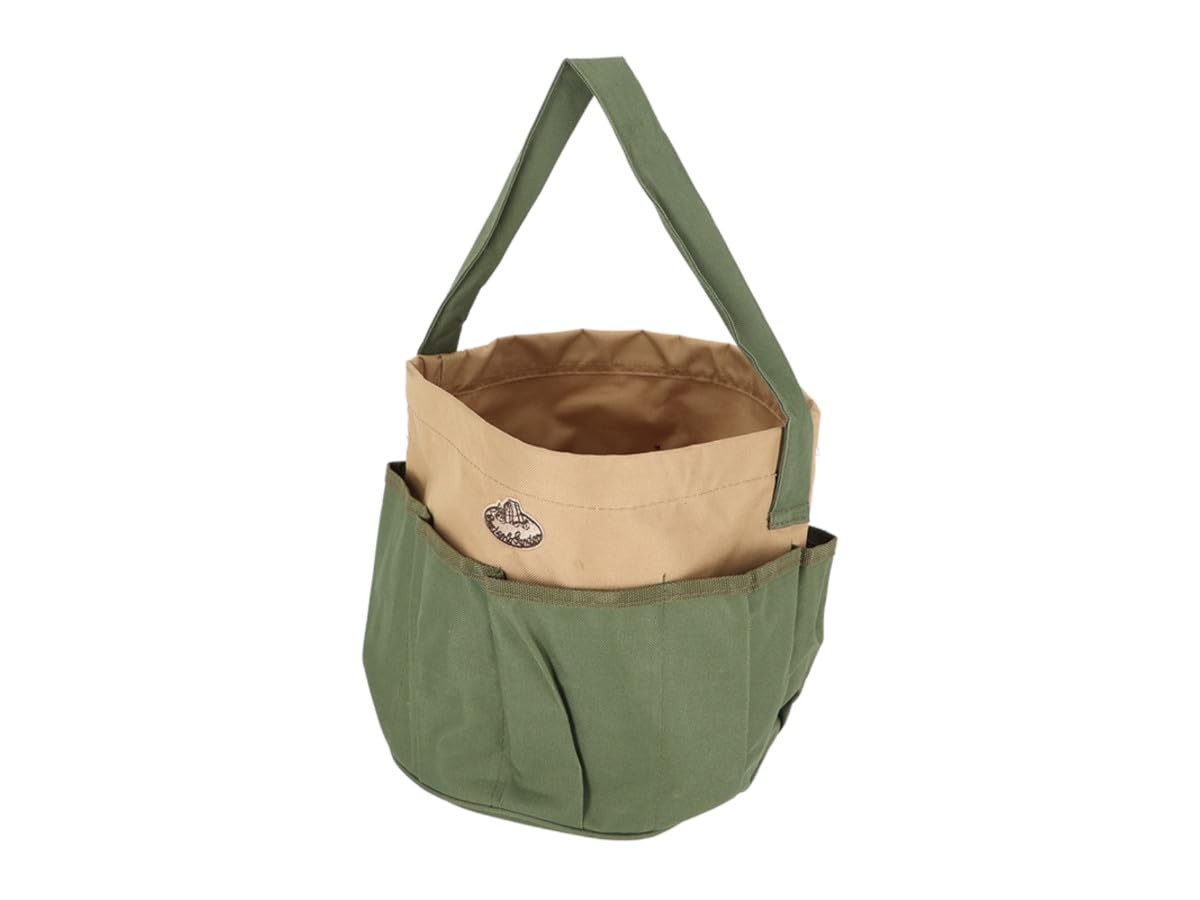Canvas Round Tool Bag for Garden and Outdoor Use – Durable and Spacious