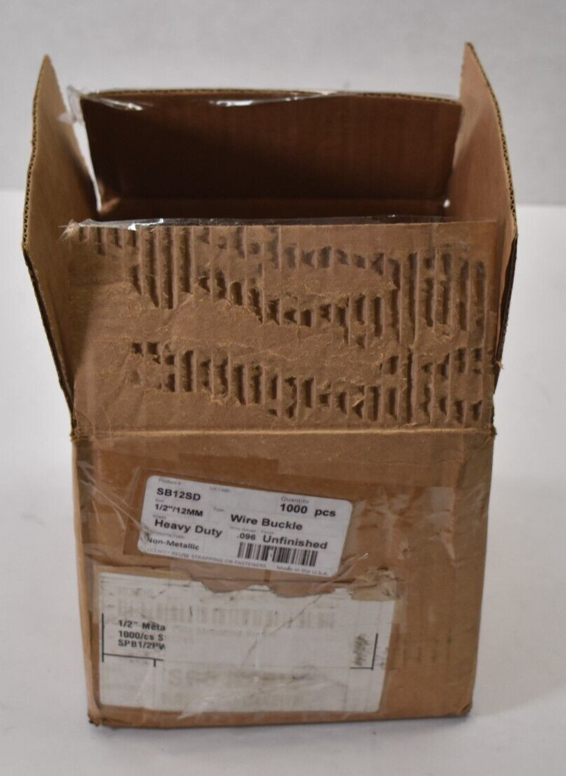 Lot of 1000~ Polychem Standard Steel Buckles Heavy Duty 1/2′ SB12SD .096″