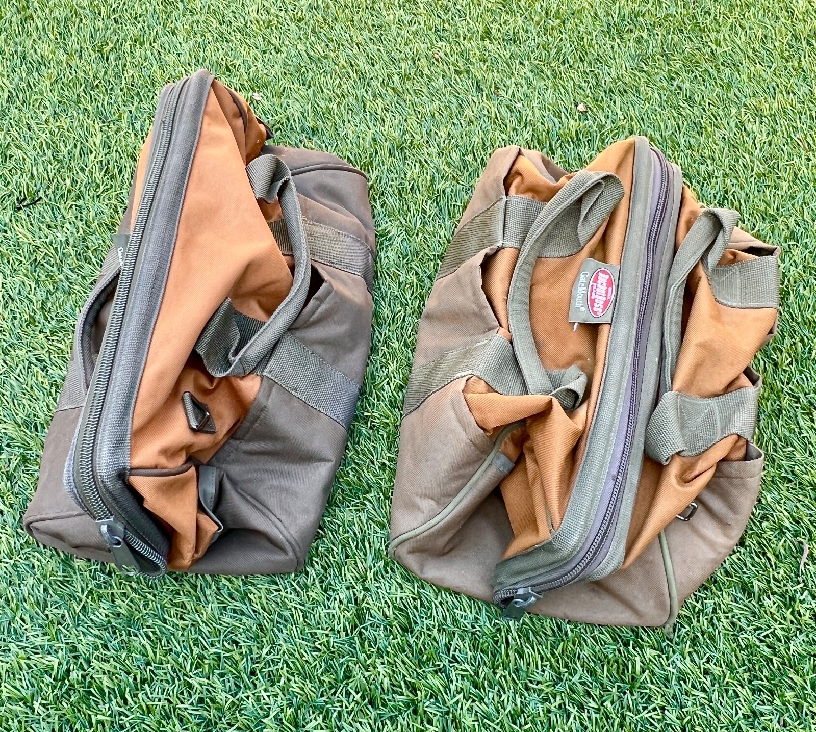 Bucket Boss Gatemouth 16 In. Tool Bag in Brown and Green – 2 Tool Bags !
