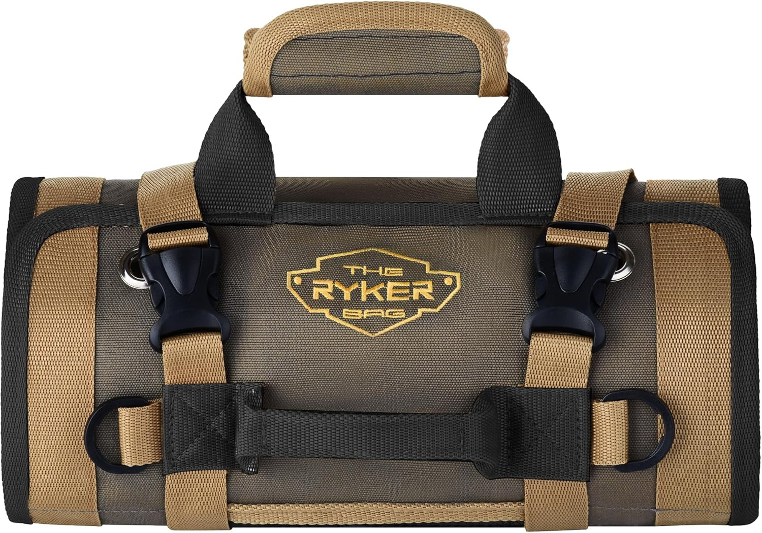 Heavy Duty Roll Up Tool Bag, Mechanic Tool Organizer With 2 Detachable Pouches