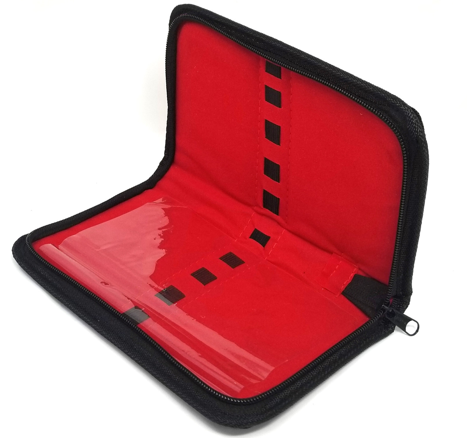 Tool Carrying Case With Zipper & Elastic Loops For Holding 10 Items