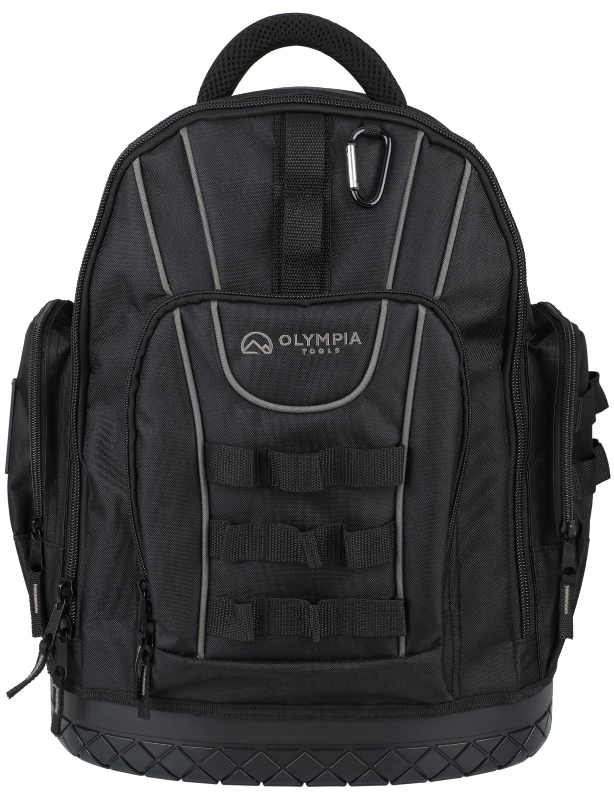Olympia Tools 17.5 In Tool Organizer Backpack, Heavy-Duty Tool Bag Backpack w…