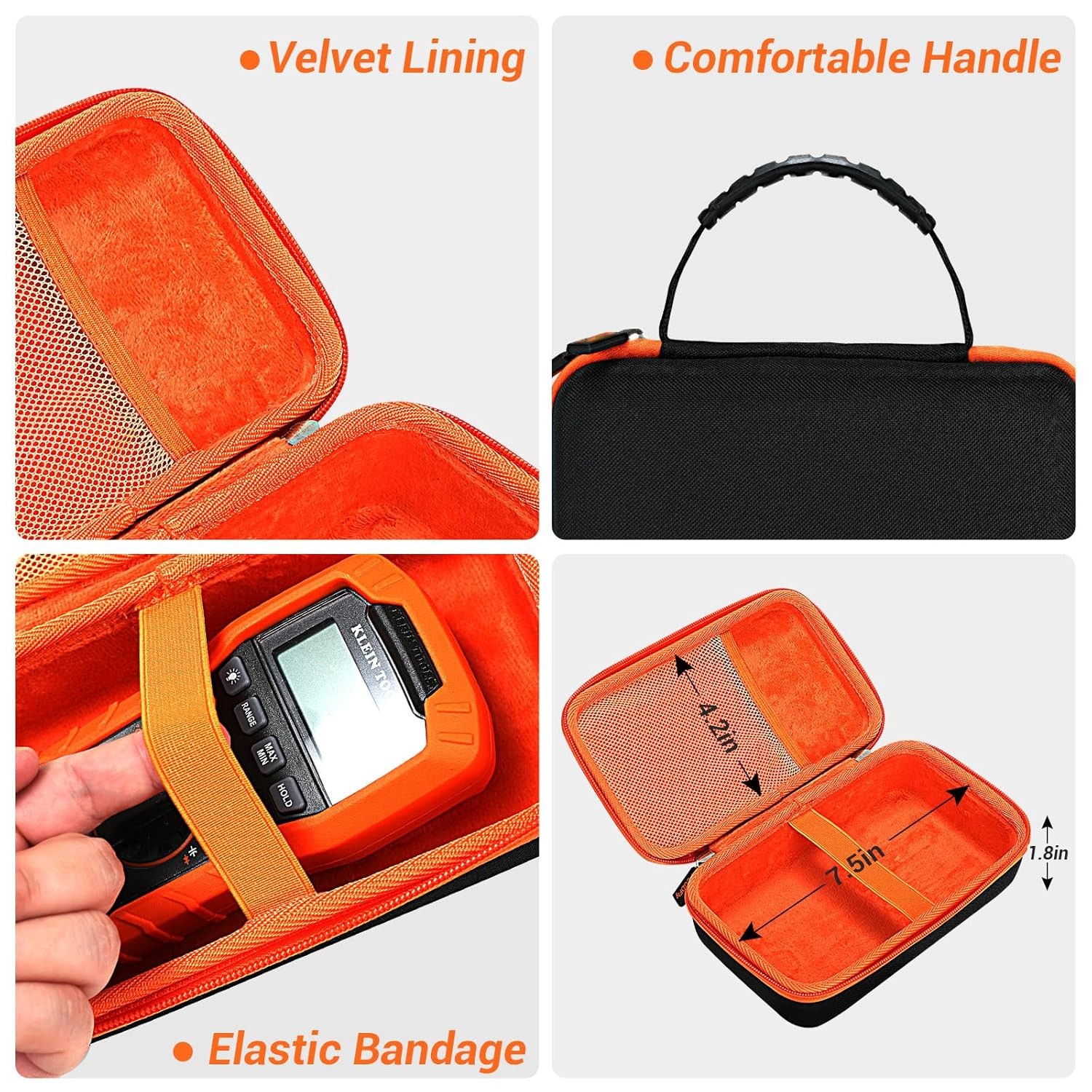 Hard Carrying Storage Case for Klein Tools MM400/ MM325/ MM450/ MM300/ MM200/ ET