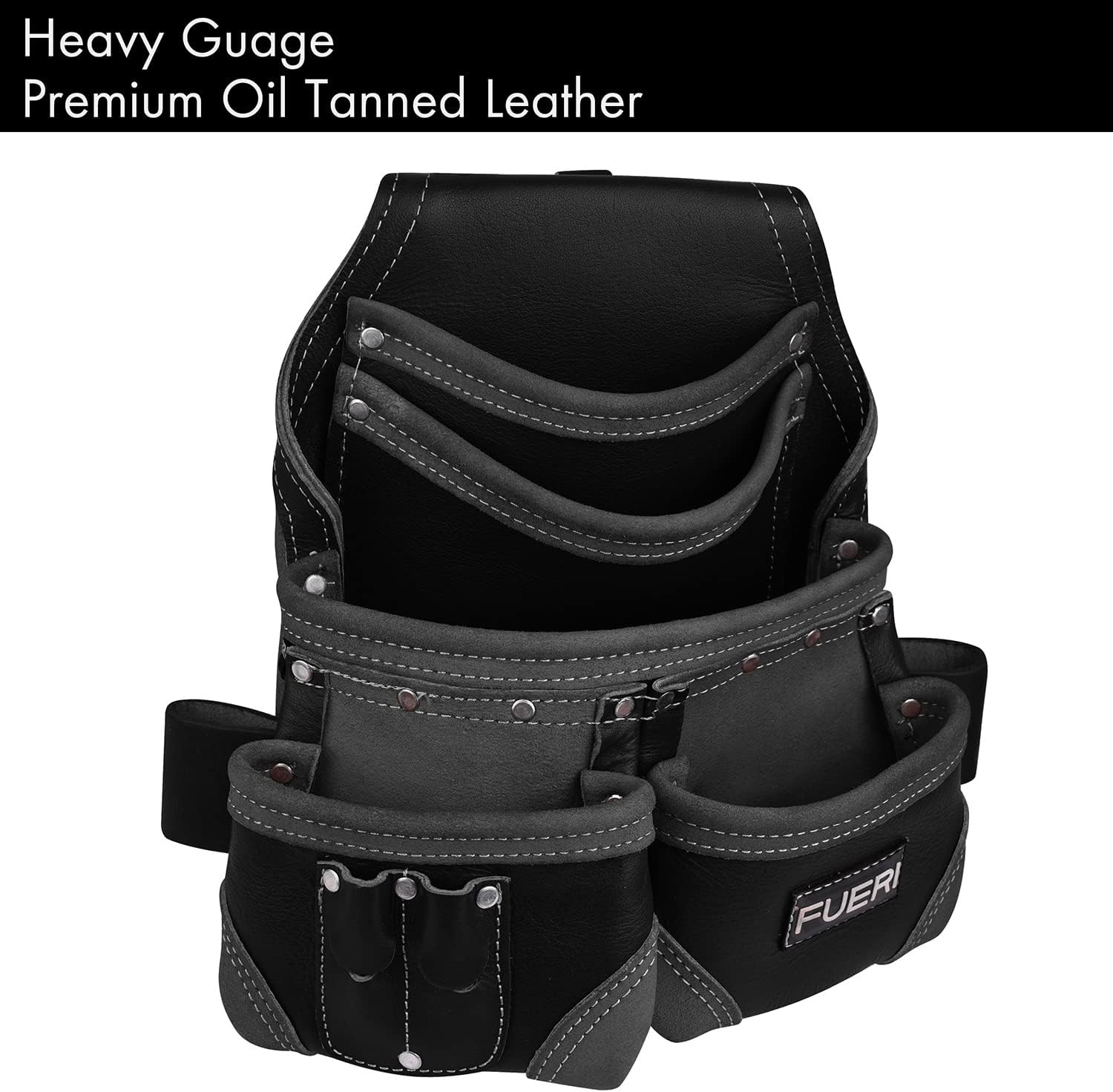 Leather Tool Pouches Heavy Duty Belts Pouch Bags for Men Construction Carpenter