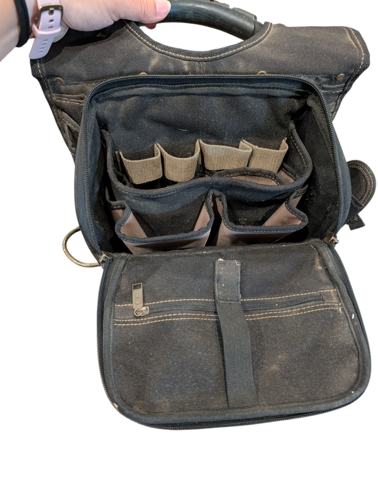 CLC Custom Leathercraft 1509 Zippered Professional Electricians Tool Pouch, 21
