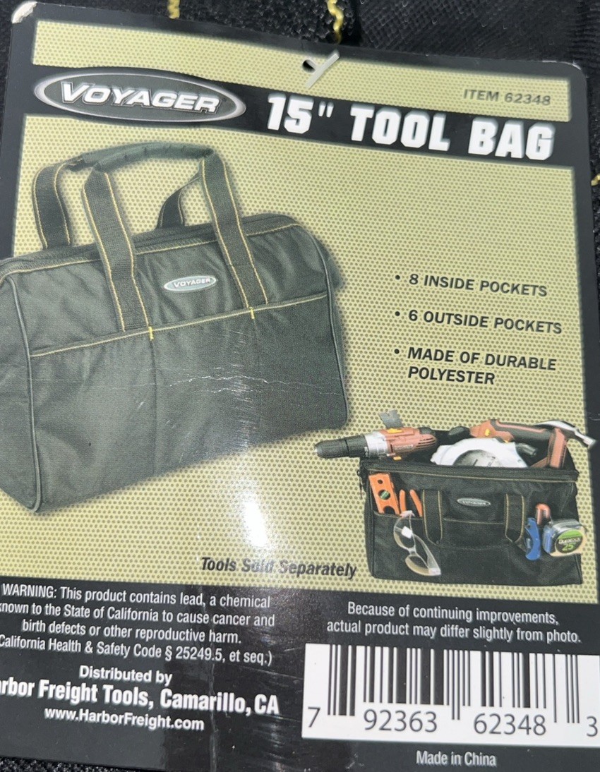 VOYAGER 15 in. Tool Bag with 14 Pockets new w signs of wear
