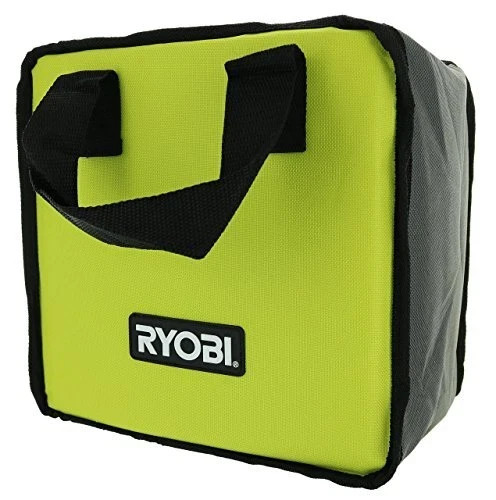 Ryobi 9.5x8x7 Tool Bag Zip Closure Heavy Duty Storage Case with Carry Straps
