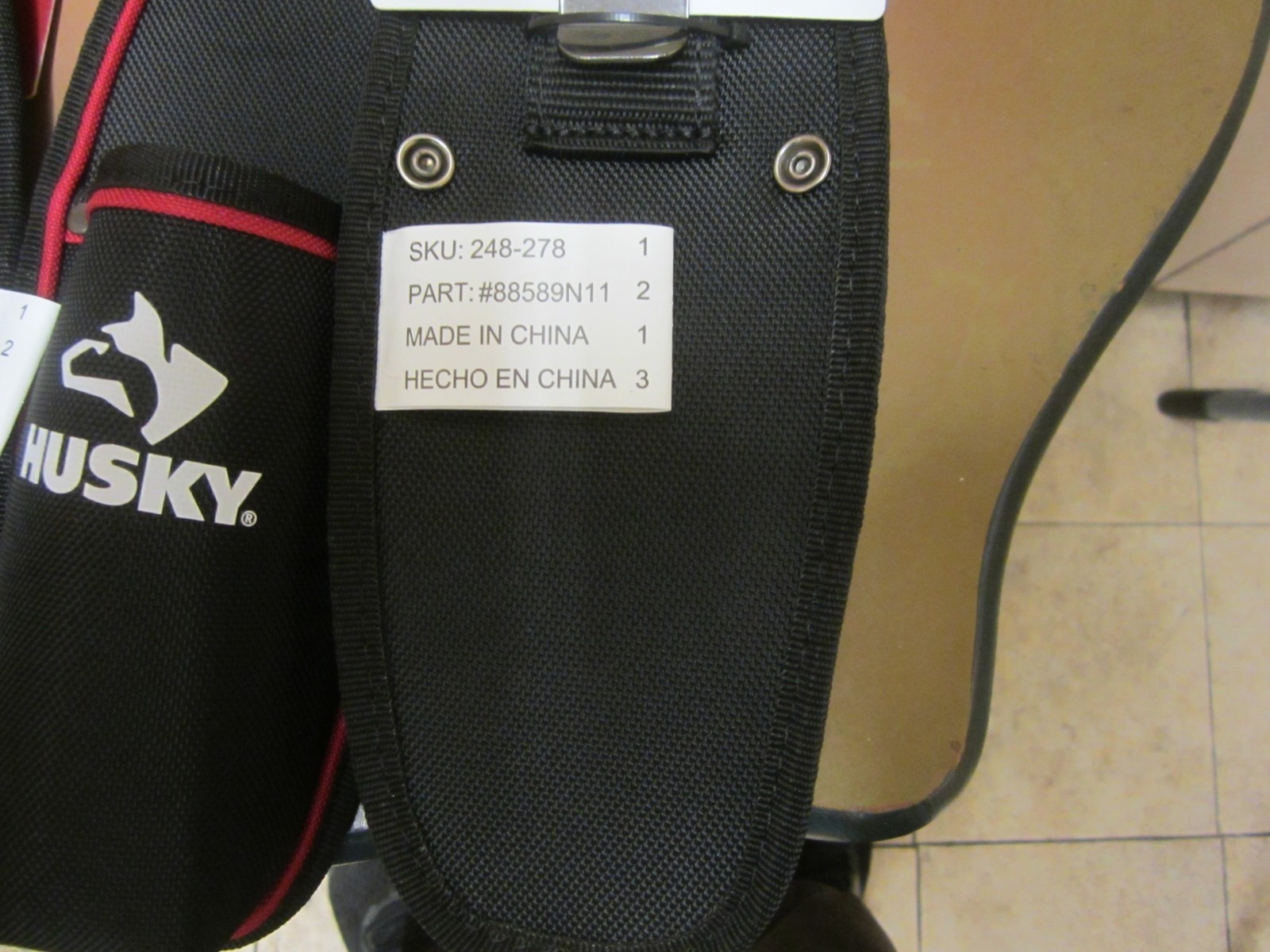 (4) Husky Snips Pouch w/belt clip and loop (great deal for the 4)