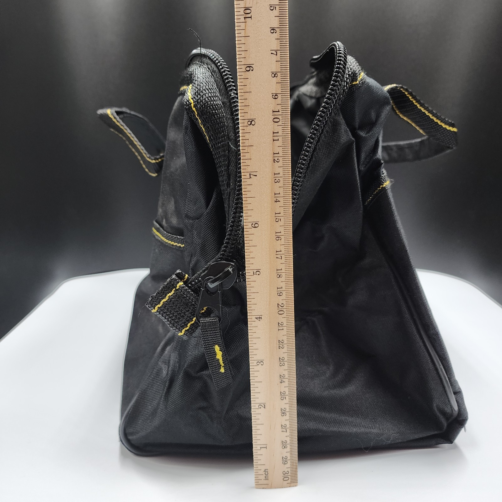 Voyager 15″x10″x9″ Tool Bag 8 Inside 6 Outside Pockets Black Yellow New With Tag