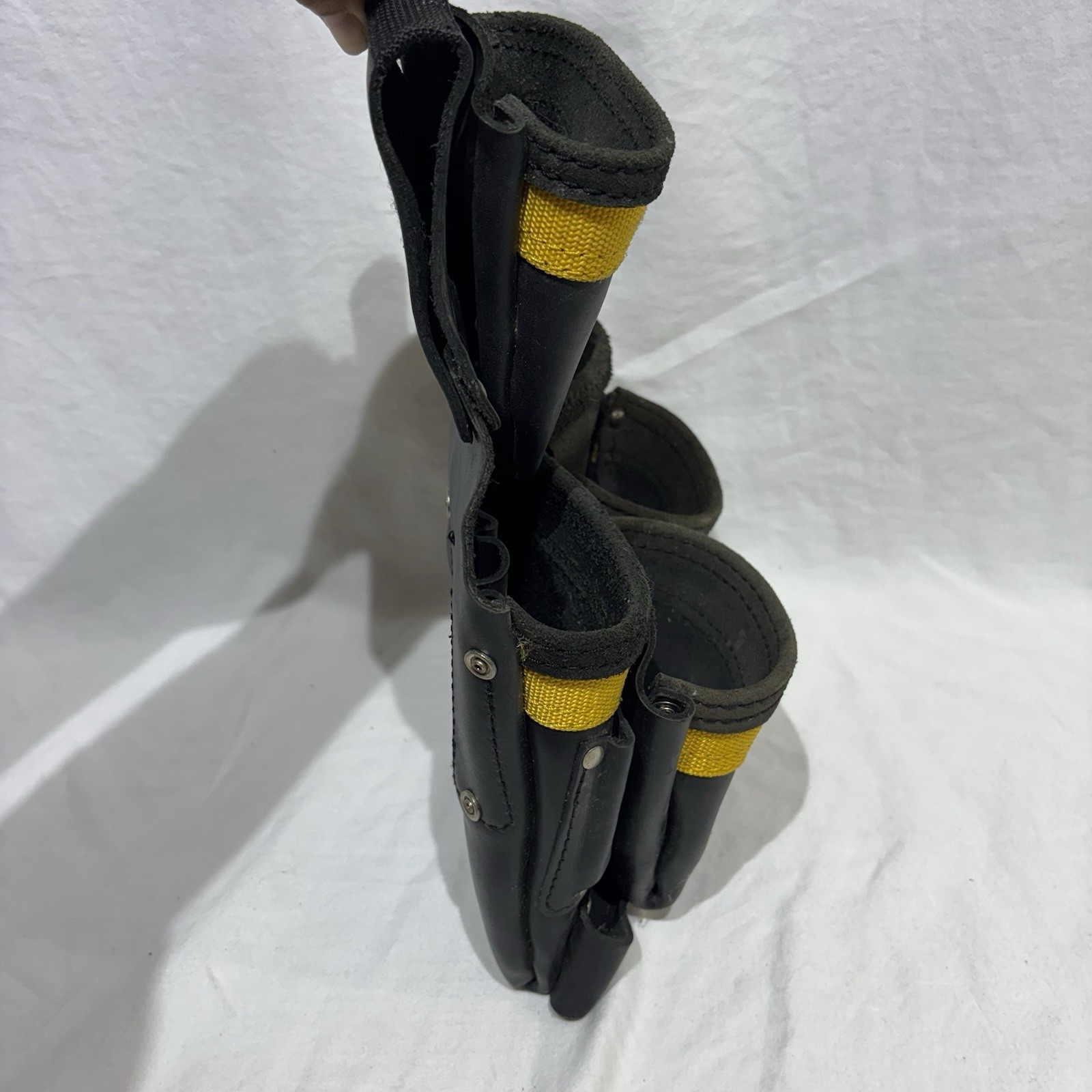Dewalt Leather Tool Rig Heavy Duty Multi Pocket Tool Pouch Construction Belt